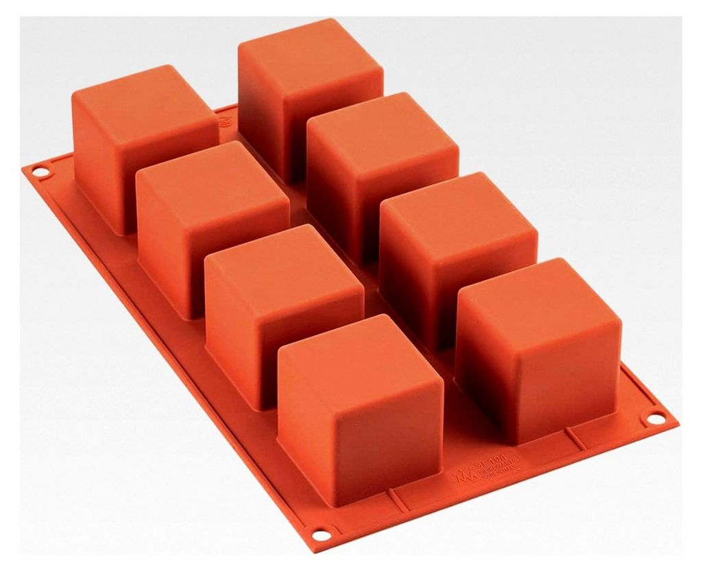 SF104 - MOULD N.8 CUBE 50X50 H 50 MM IN HEADER CARD, Rot