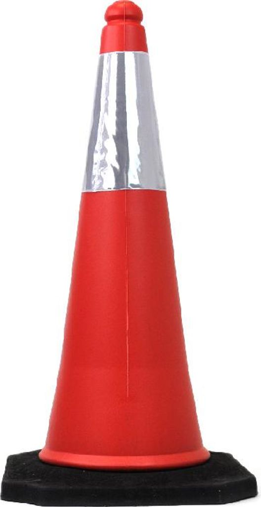 Rot - weißer Leitkegel - Pylon Weiß & Rot x x 750 mm - Weiß & Rot - Polyethylene (PE) - In - & Outdoor - Nutzung - TC - 002
