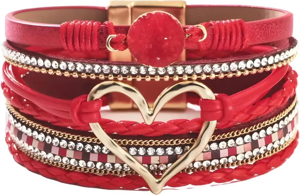 Bracciale AG 38808 Cuore Rosso Oro - Gioiello Elegante e Romantico