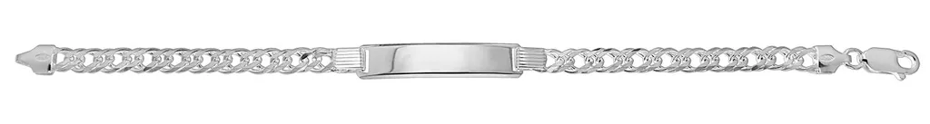Gourmette Femme Argent 925 de 10 Grammes Largeur 5mm Plaque à Graver
