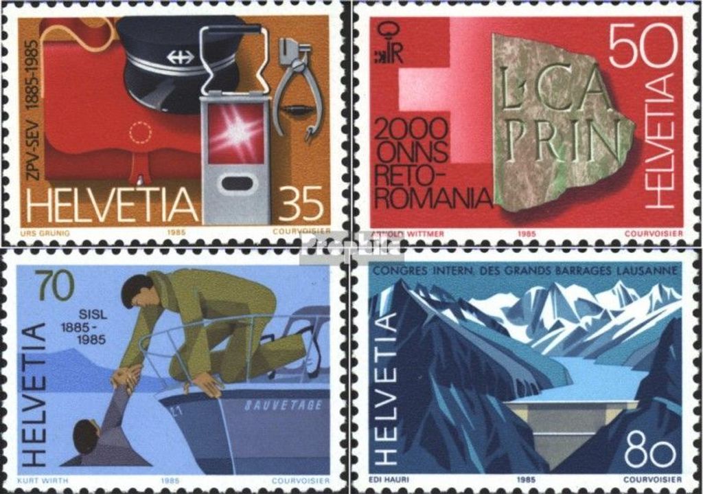 Briefmarken Schweiz 1985 Mi 1290-1293 (kompl.Ausgabe) postfrisch Jahresereignisse