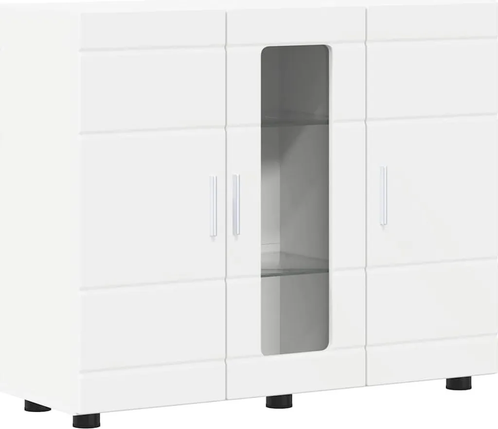 vidaXL Armadio Bianco 88,5x30,5x73 cm: Mobiletto Salvaspazio in Legno