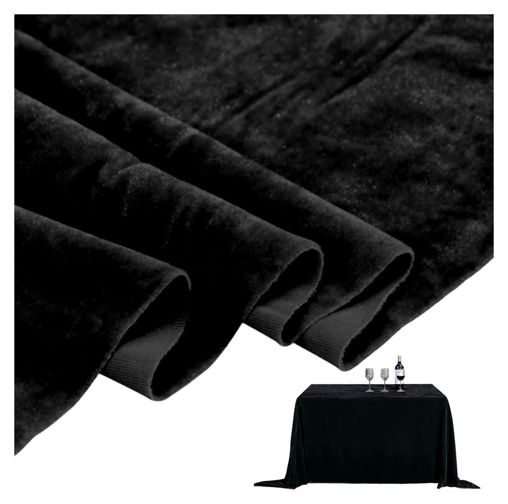 Pannesamt Stoff 2m x 145cm zum Nähen, glänzender Stretch Samt für Vorhänge, Gardinen, Bühne, Kostüm, Kleid, Bekleidung, Tischdecke, Dekostoff...