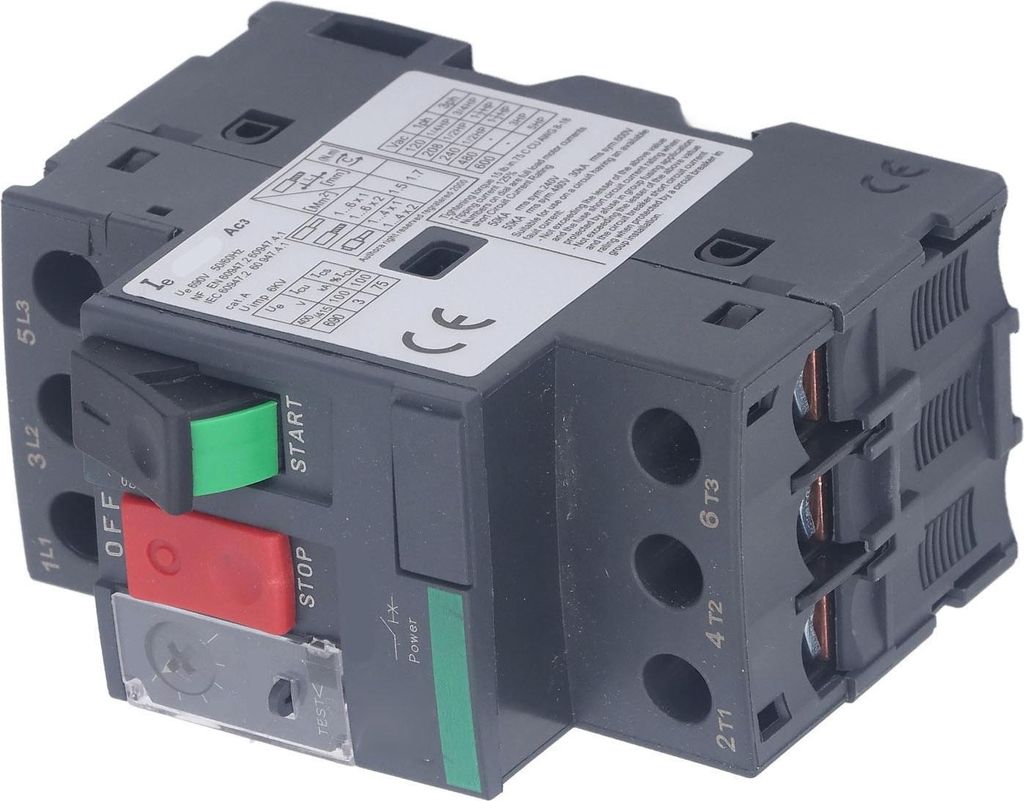 Motorschutzschalter 35mm Rail Mount Thermal Magnetic Type Motor Overload Protection Switch AC 690V GV2?ME06 1?1.6A