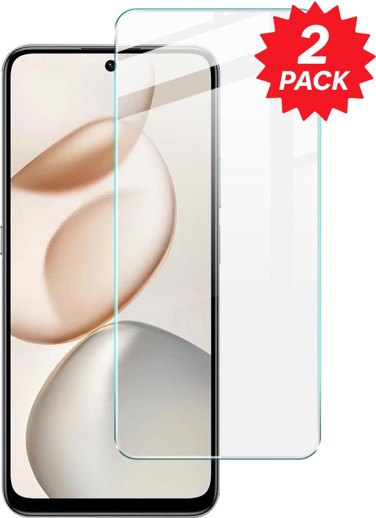 2x Display Schutzglas für Honor 400 Smart 4G 9H 0.26mm 2.5D gehärtetes Glas