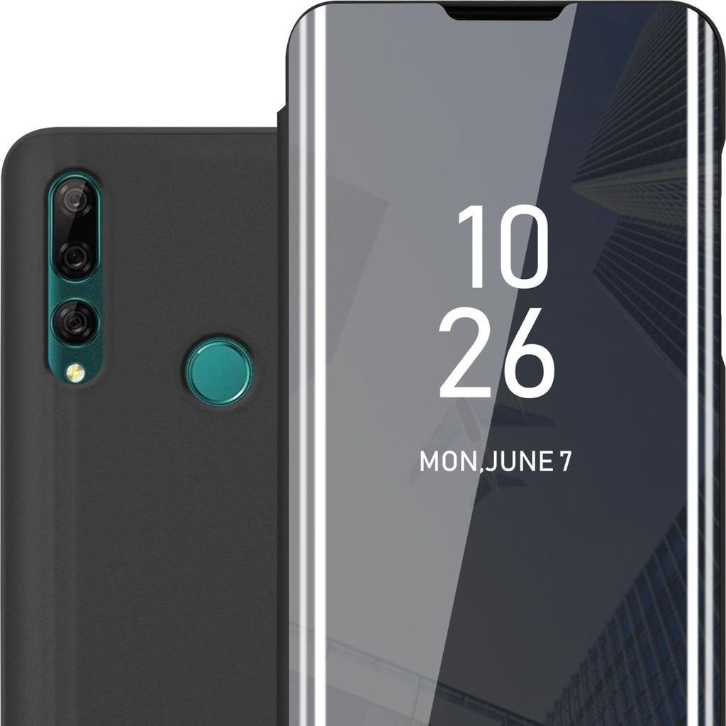 Cadorabo Handyhülle für Huawei P SMART Z / Y9 PRIME 2019 / Enjoy 10 PLUS in Schwarz Cover Backcover Schutzhülle Book