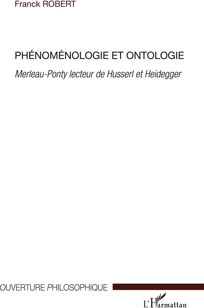 Phénoménologie et ontologie