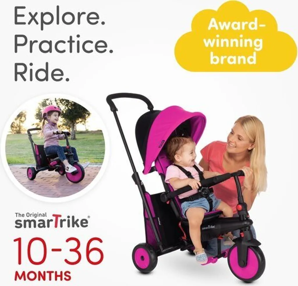Tricycle STR3 smarTrike Pliage Compact avec Direction One Touch - 11