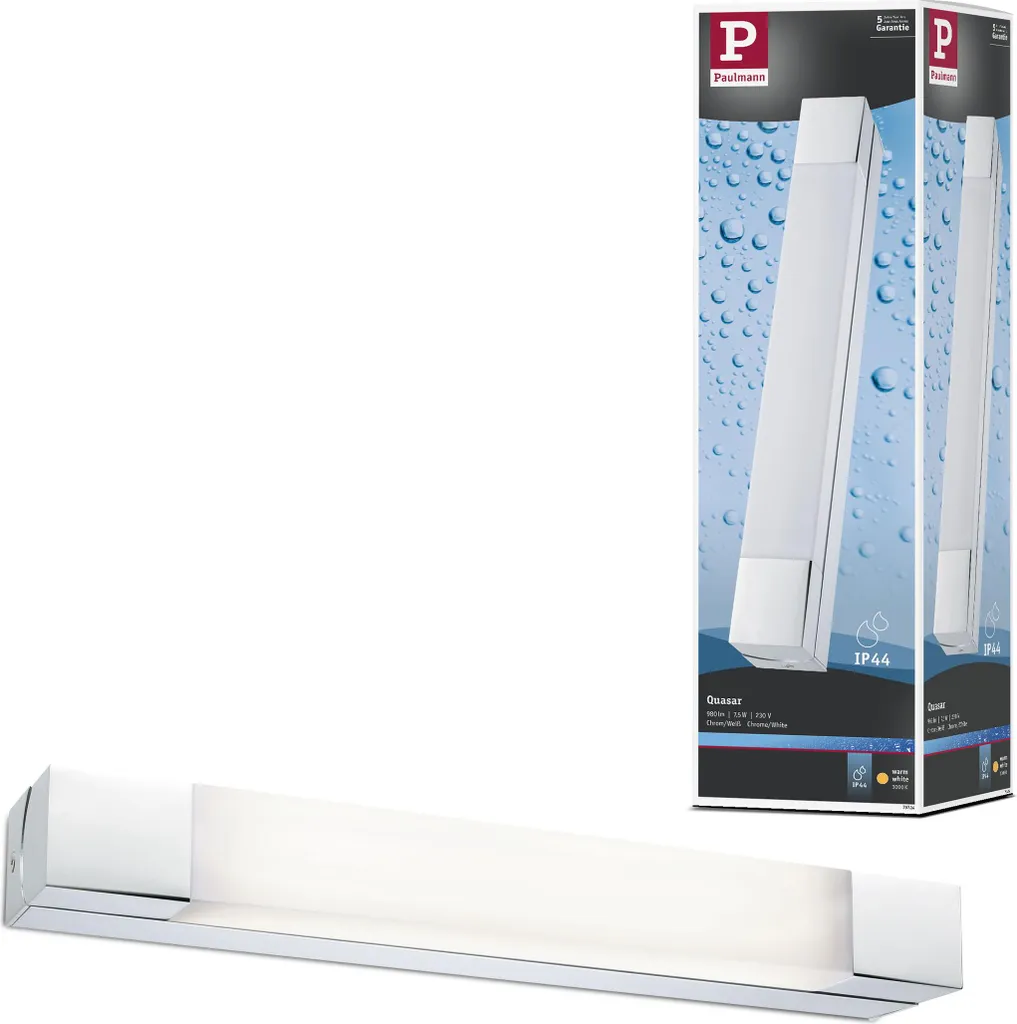 Paulmann Luce a specchio LED Quasar | Lampada Bagno IP44 Cromo e Design