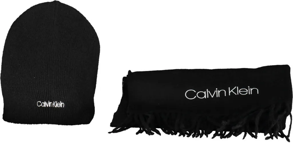 Châle Calvin Klein en maille côtelée protection thermique