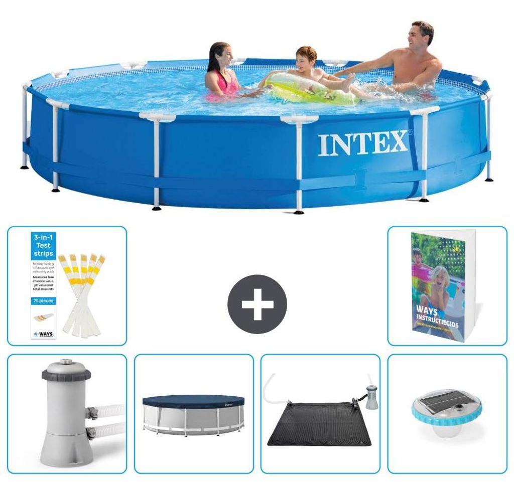Frame Pool Rund - 366x76 cm - 7-teilig S250