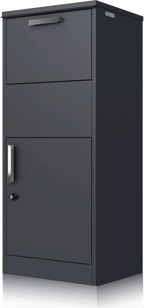 Boîte aux Lettres Colis avec Système Antivol en Acier Revêtu Anthracite