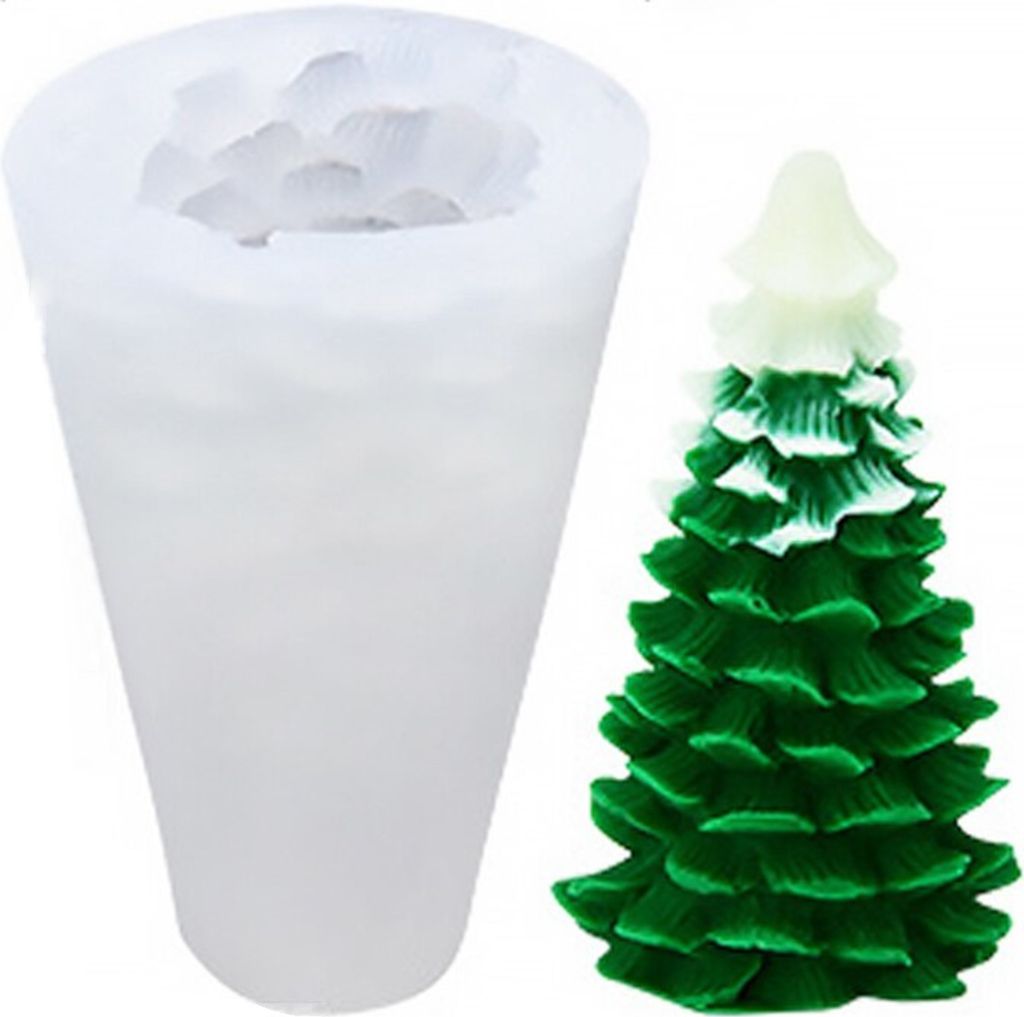 Silikon Kerzenform Seifen Gussform, Tannenbaum Obrázek produktu 