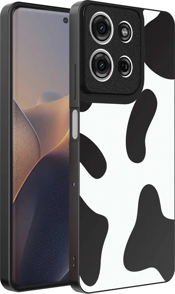 Cover Motorola Edge 60 Fusion Cow Print - Protezione Chic in TPU