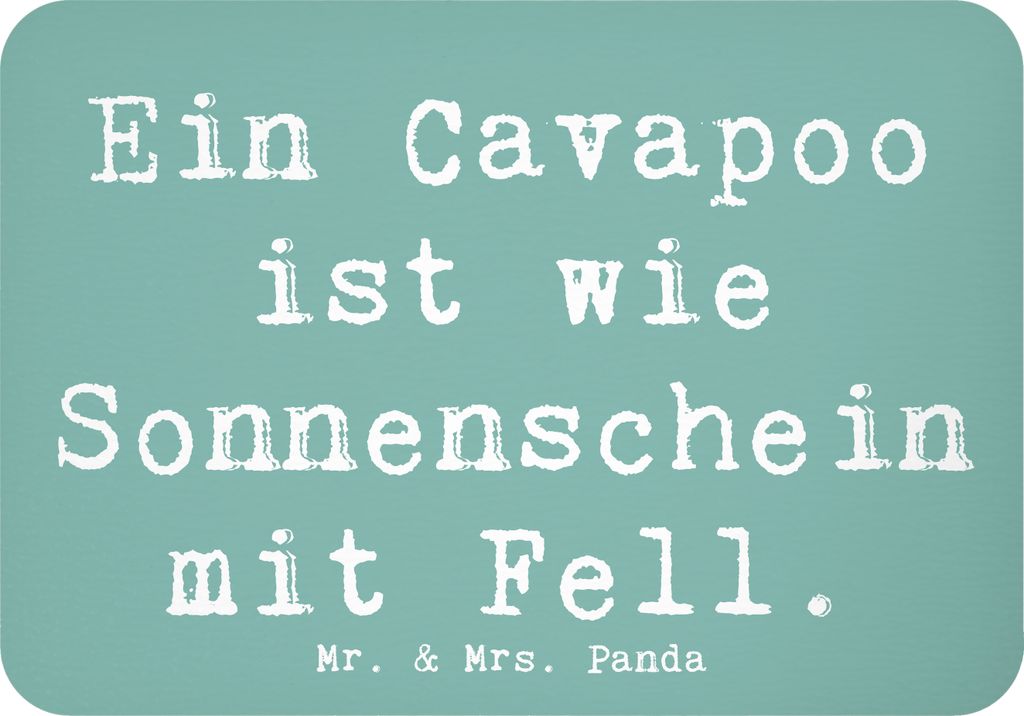 Mr. & Mrs. Panda Kühlschrankmagnet Spruch Cavapoo Sonnenschein - Meeresbrise - Geschenk, magnet, Hund, freundliche Hunde, whiteboardmagnet, intell...