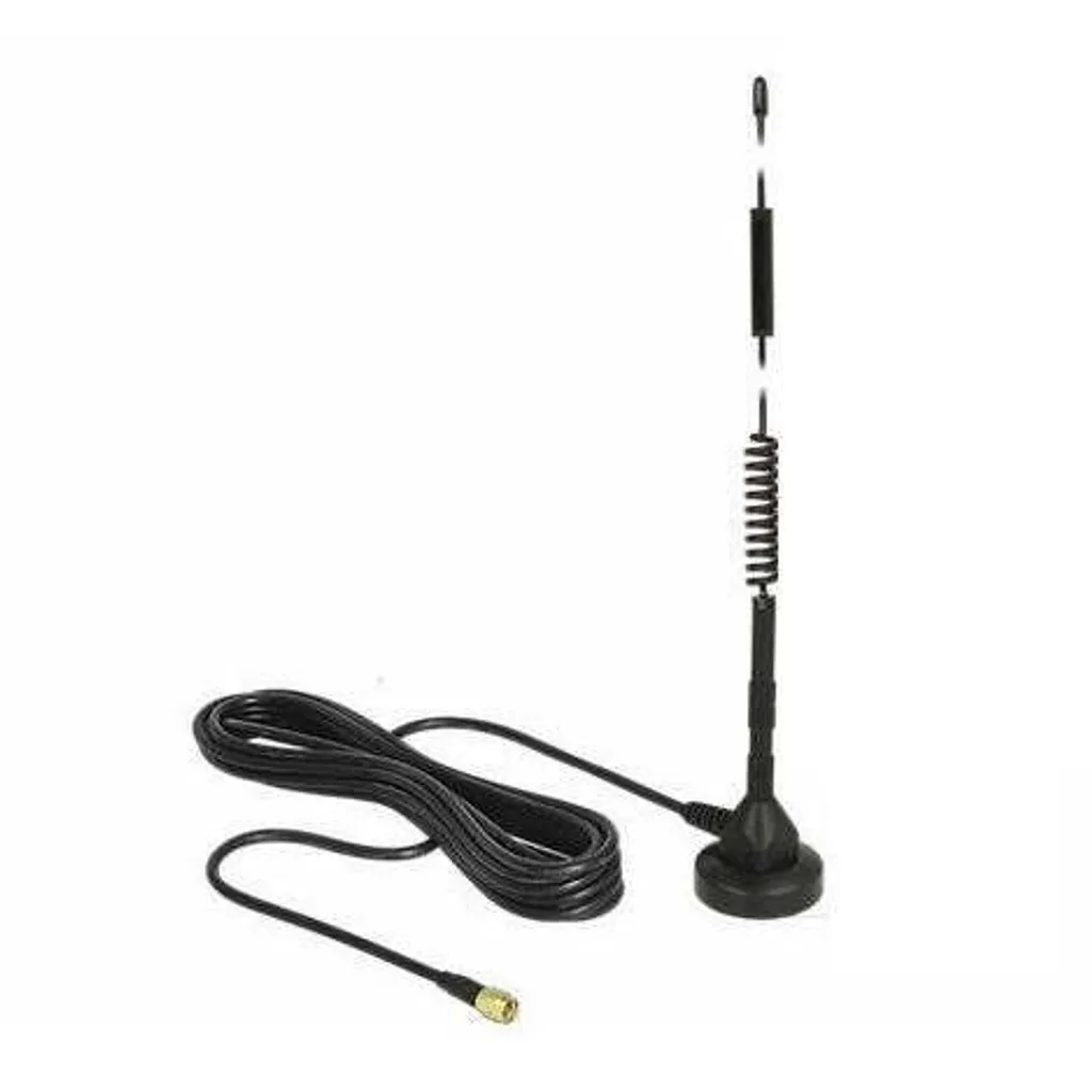 Antenne externe 5 dBi 50 ohms avec connecteur SMA mâle et câble 3m