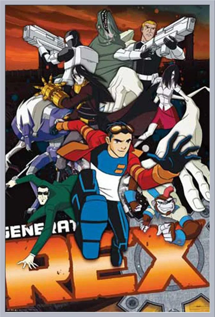 Tableau décoratif Generator Rex encadré Shinsuke argent et vitre acrylique