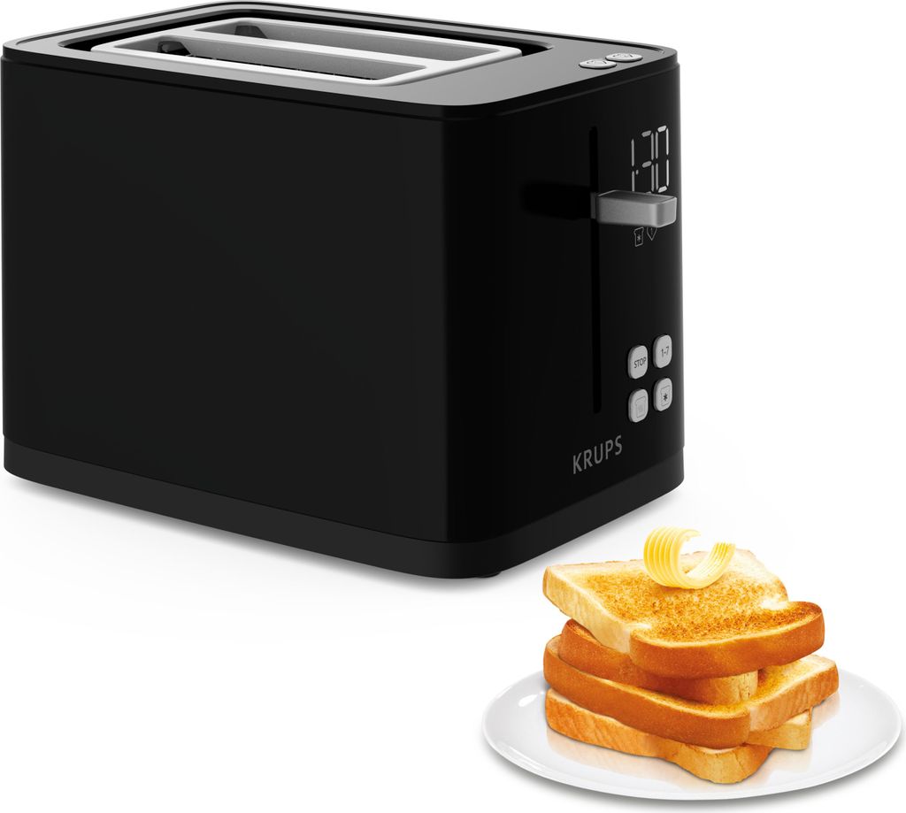 Smart'n Light Toaster KH6418 (schwarz, 850 Watt, für 2 Produktbild 