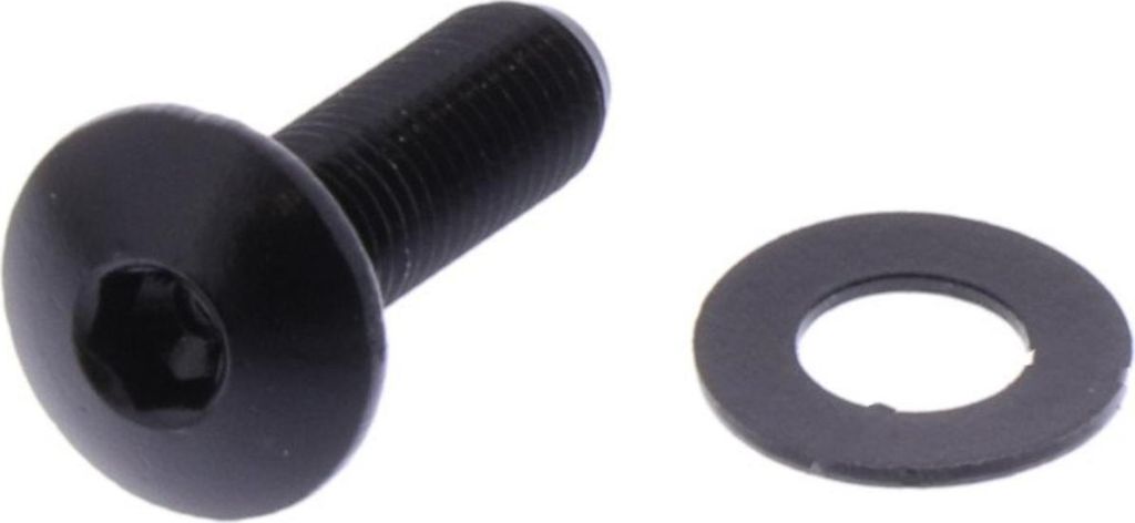 Linsenschraube JMP Bolt M4x0,5mm 12mm Aluminium schwarz