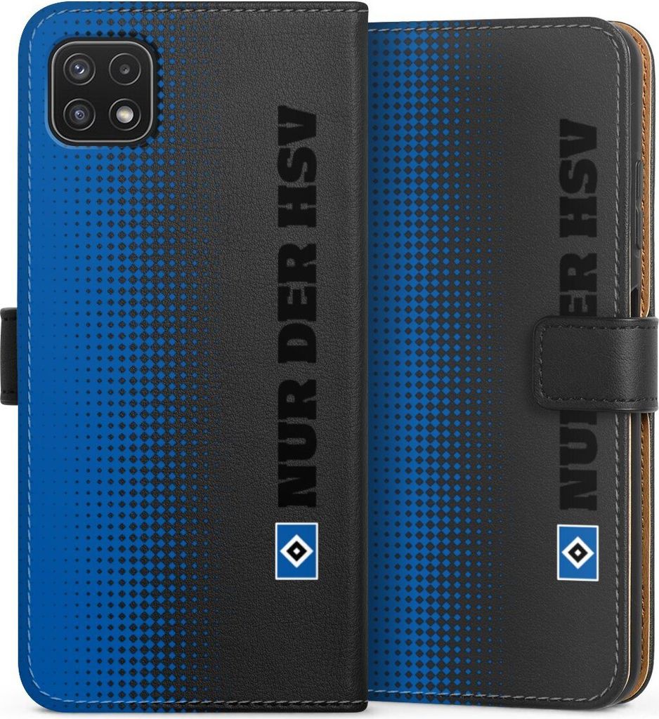 DeinDesign Klapphülle für Samsung Galaxy A22 5G Handytasche Lederhülle Tasche HSV Logo transparent