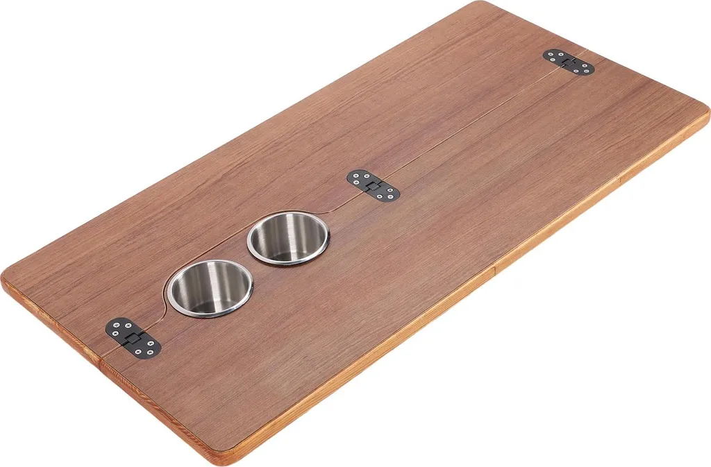 Plateau de table en bois pour pont de yacht et remorque aménagée