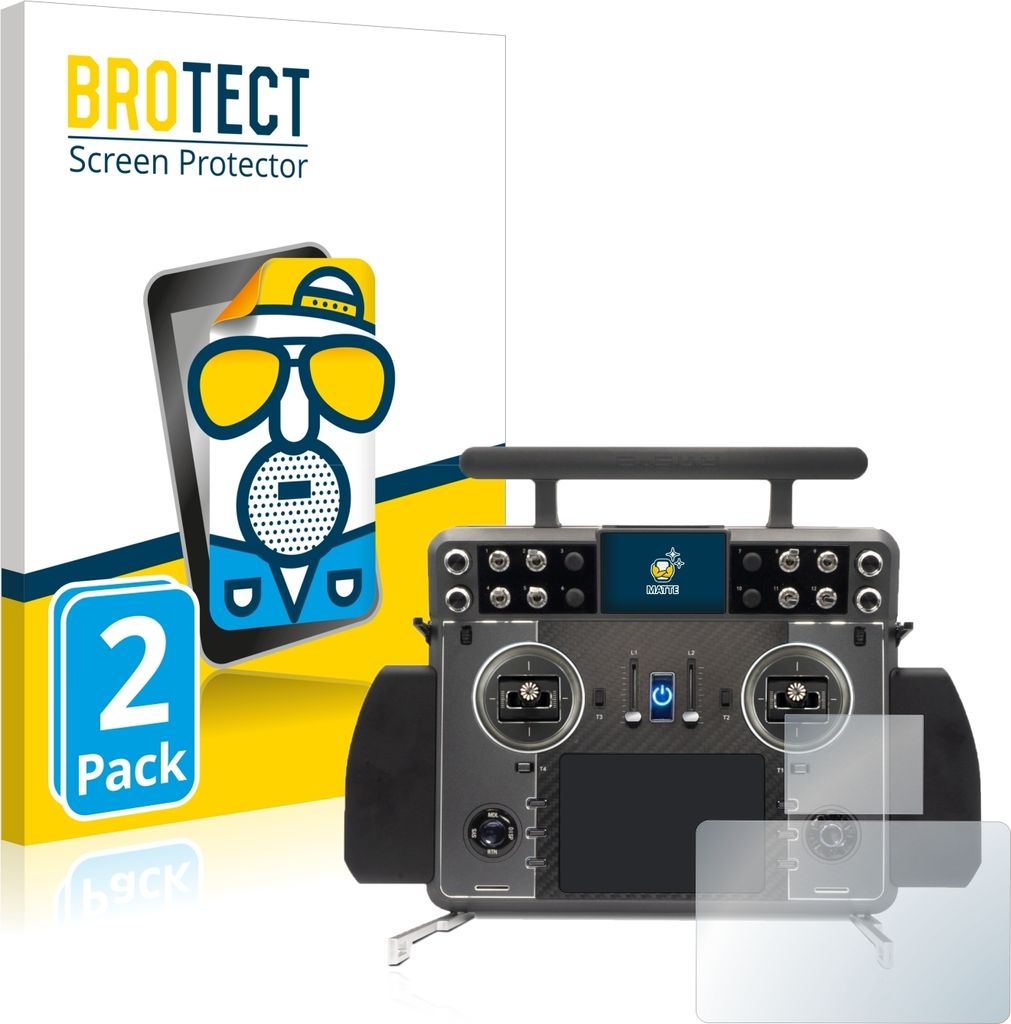 2x BROTECT Schutzfolie für FrSky Tandem XE 2 Displayschutz Displayschutzfolie Folie Matt Entspiegelungsfolie