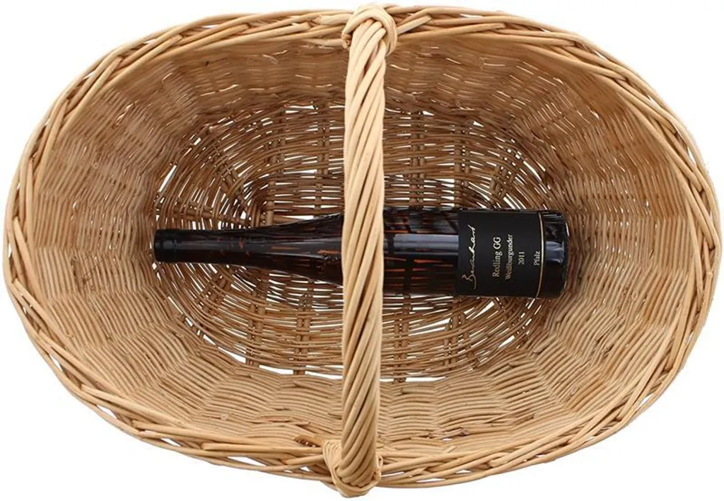 Panier en osier robuste 50 cm : la solution durable pour vos courses