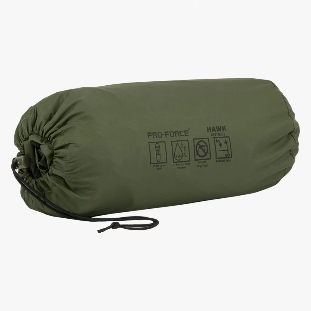 Sac de bivouac respirant Highlander Hawk en polyester résistant de 250cm