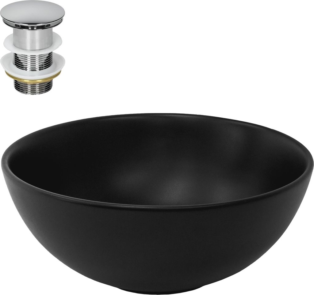 Umywalka LuxeBath Okrągła umywalka nablatowa, Ø 32x13,5 cm, Zdjęcie produktu 