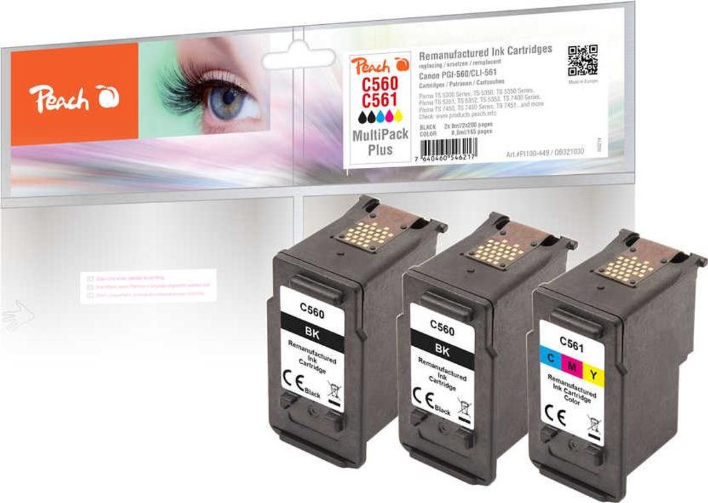 Peach Patrone Canon PG-560/ CL-561 MultiPackPlus remanufactured