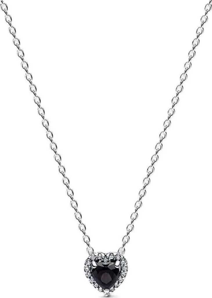 Collier Pandora Argent 925 avec Cristal Bleu Saphir 45 cm - Modèle Femme