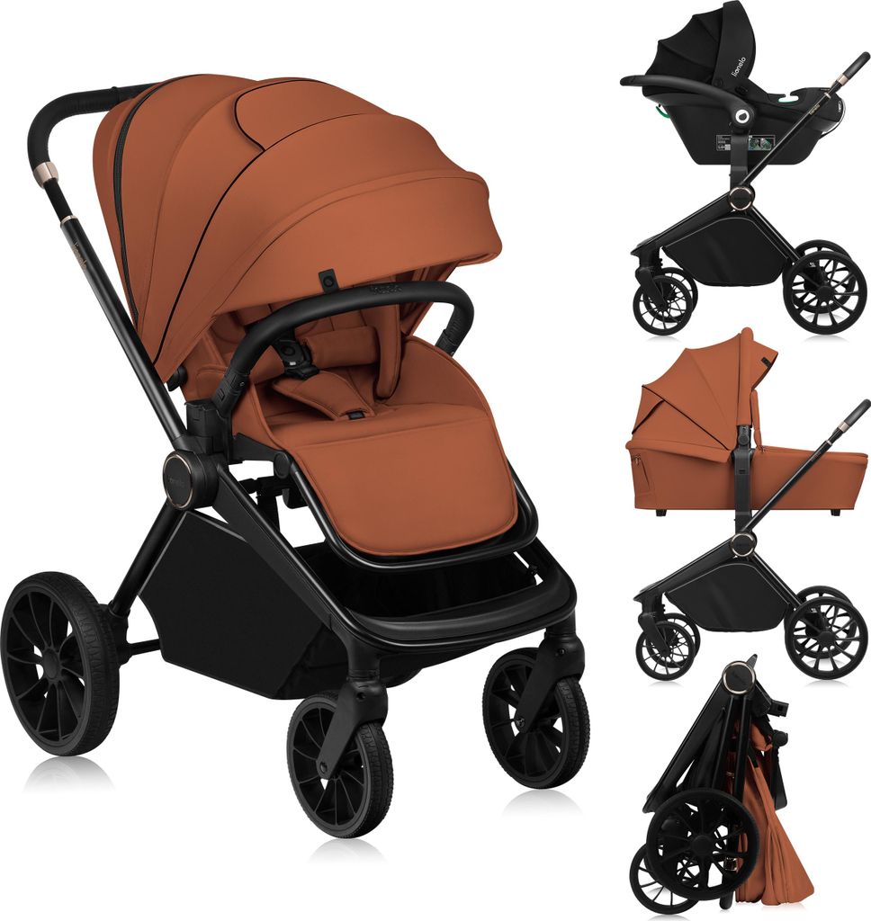 Lionelo Mika Plus 3v1 kočík do 38 mesiacov (22 kg), XXL Obrázok produktu 