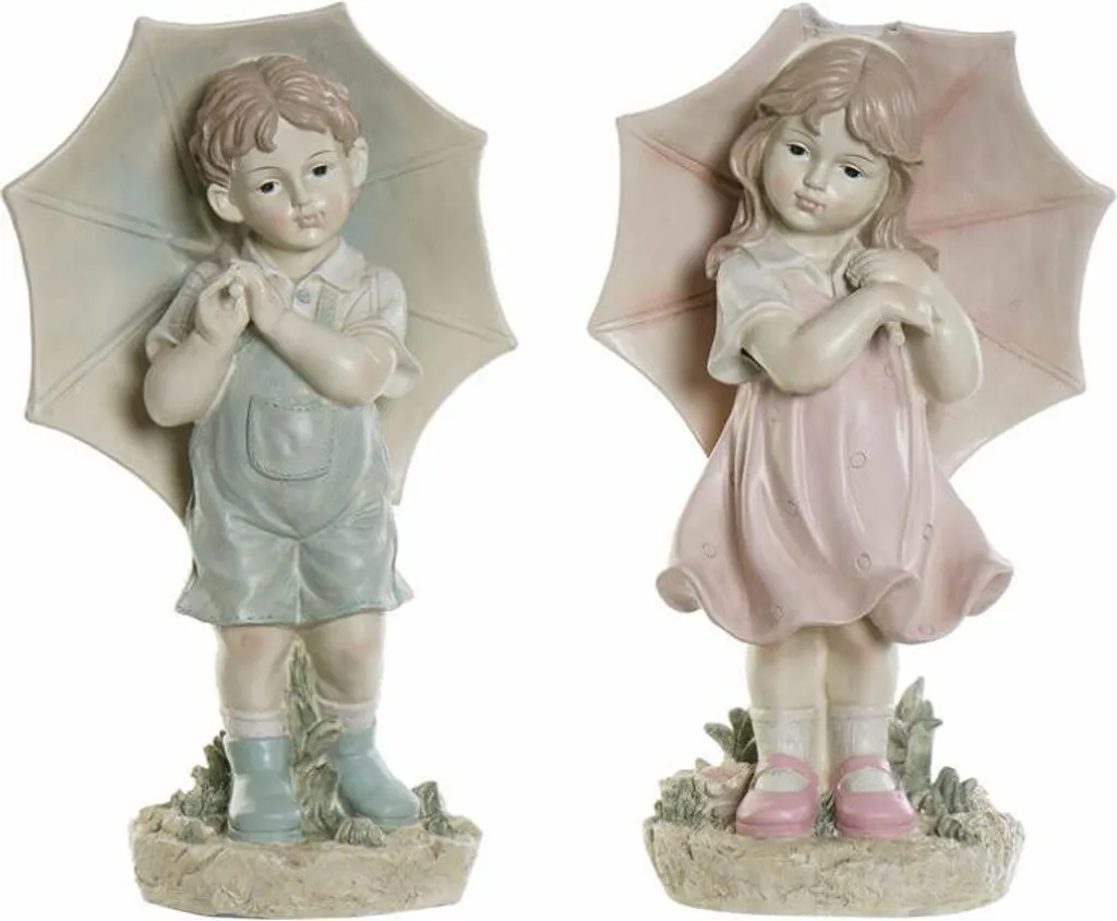 Figurines Enfant Résine Bleu Rose 48cm : Égayez votre intérieur avec style