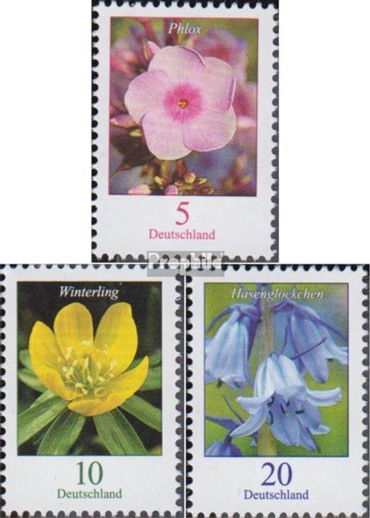 Briefmarken BRD (BR.Deutschland) 2017 Mi 3296,3314-3315 (kompl.Ausg.) postfrisch Blumen