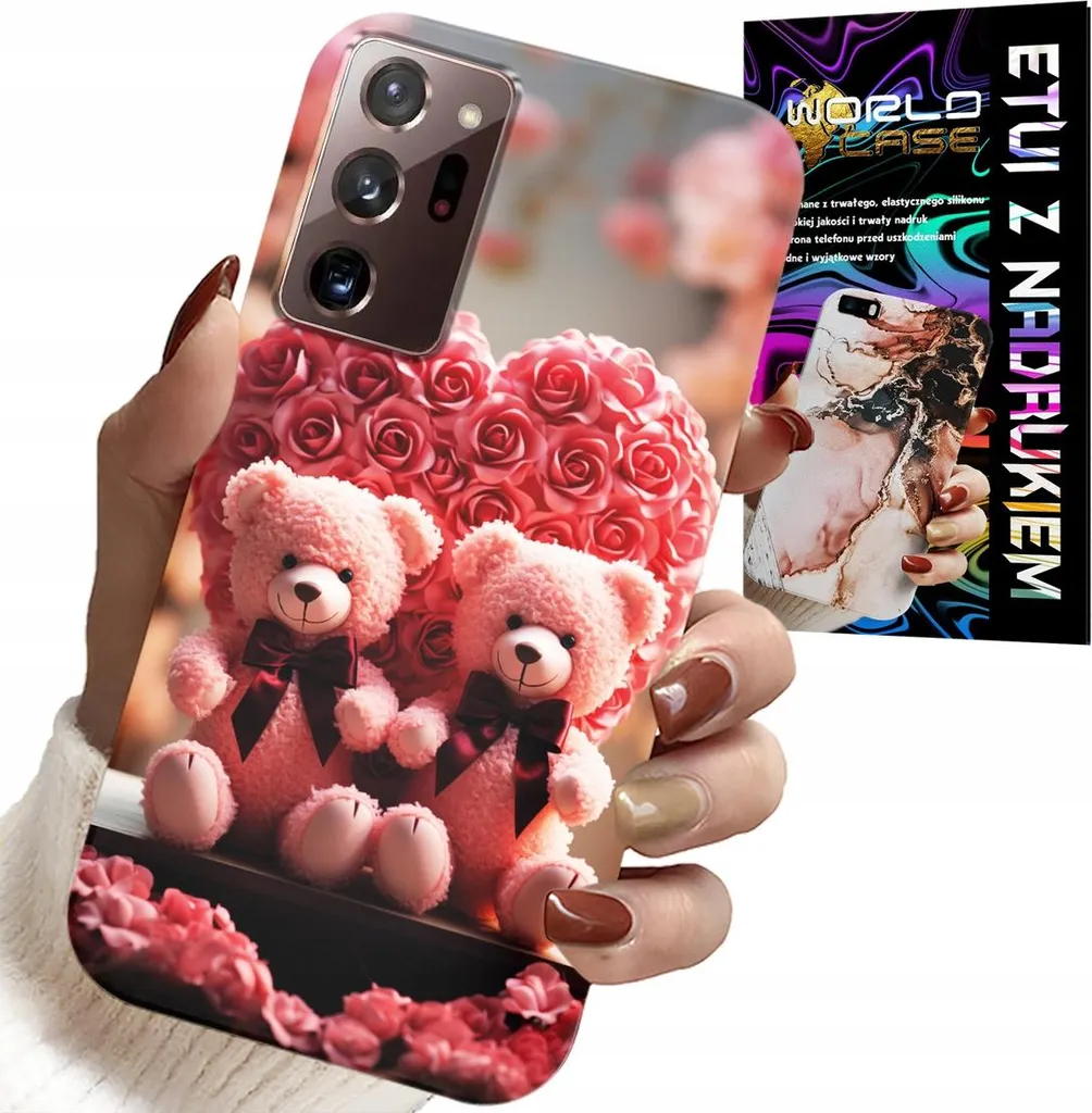 Offerta Cover Samsung Note 20 Ultra Rosa Orsetto Lamina - Protezione TOP