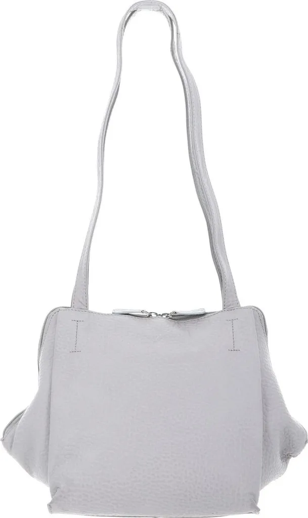 VOi Frederike Shoulderbag en Cuir Hirsch Marmor - Sac de Luxe Gris Clair
