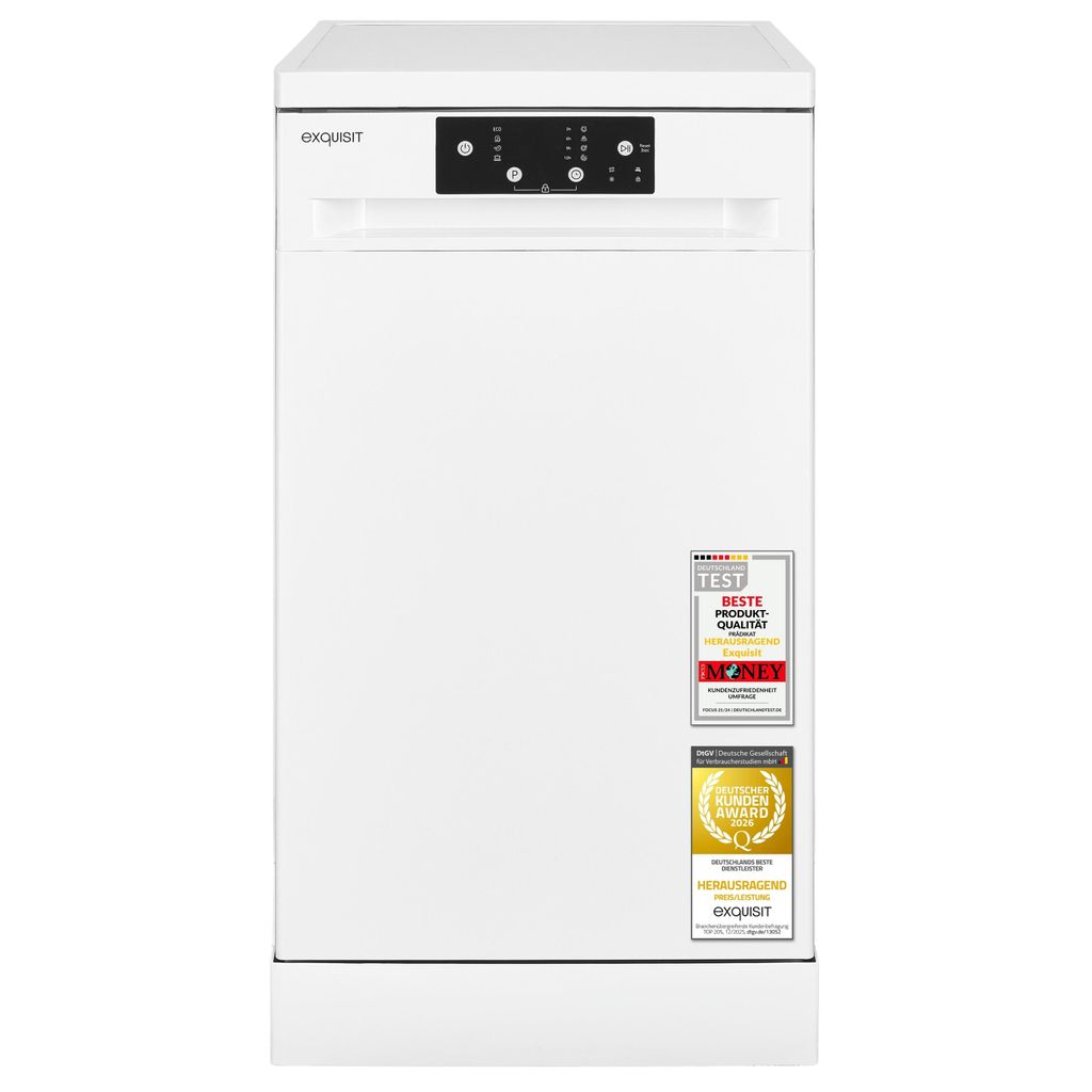 Geschirrspüler | Exquisit GSP9109-451D weiss | 9 Maßgedecke Produktbild 