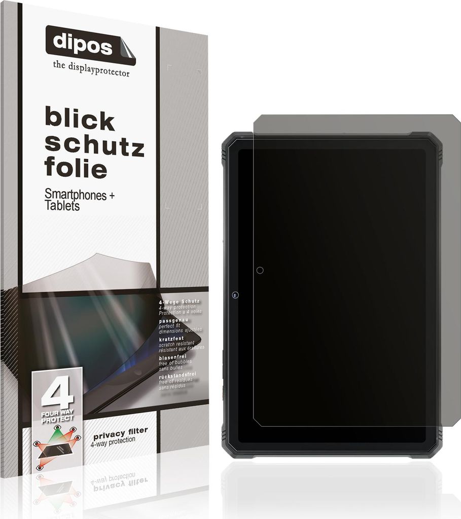 Blickschutzfolie für Hotwav R9 Plus matt Schutzfolie Folie Display Schutz dipos