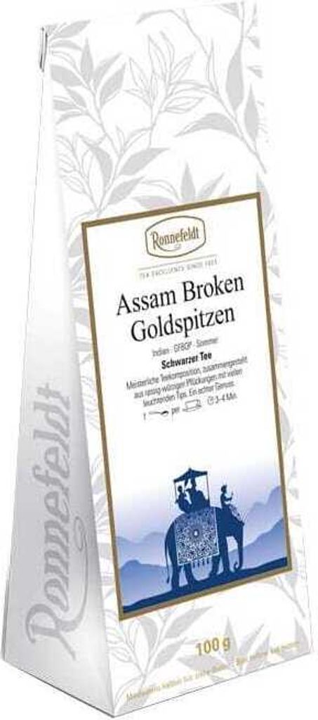 Assam Broken Goldspitzen schwarzer Tee aus Indien 100g