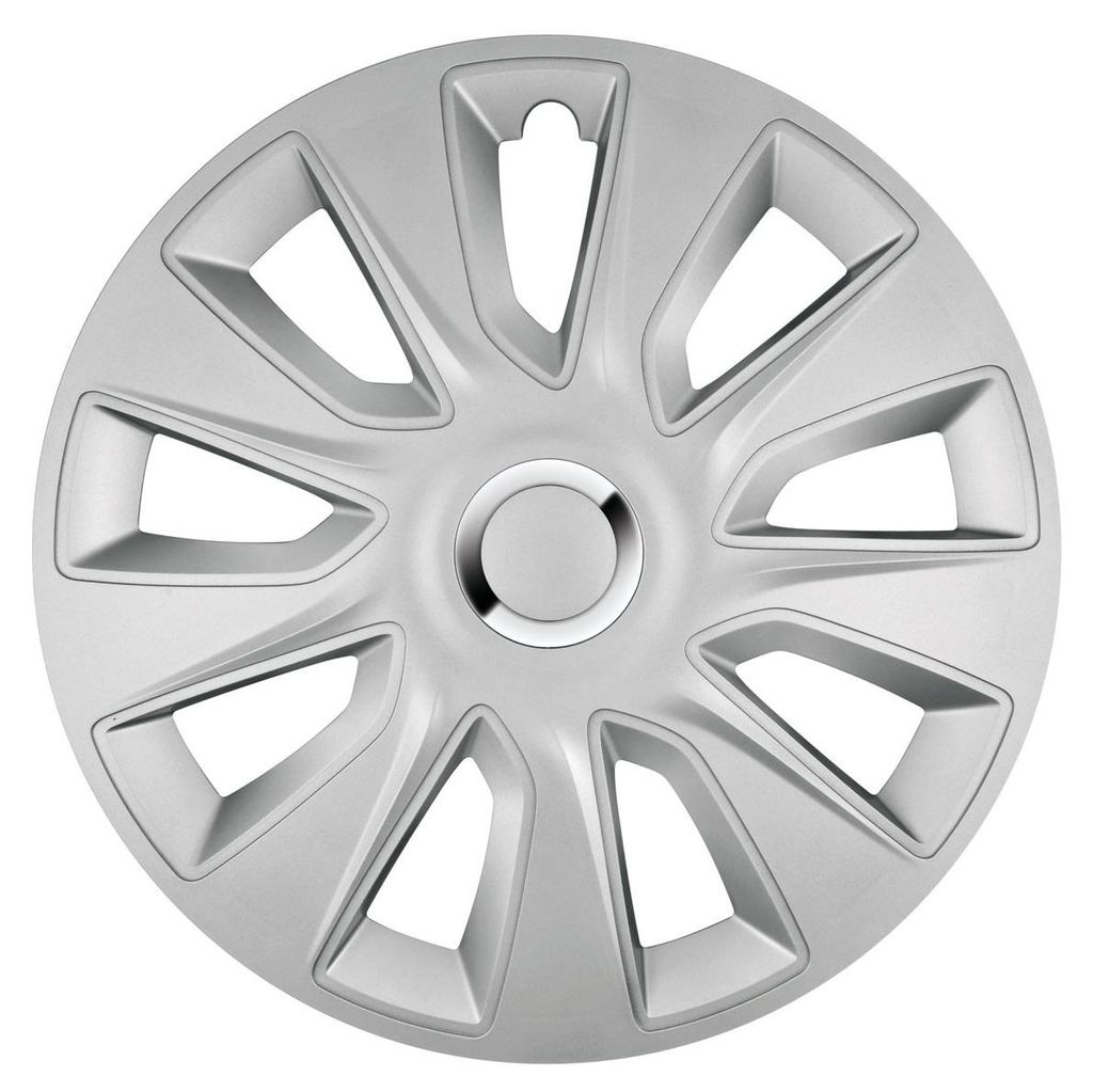 PILOT Stratos RC Silber Set 4 Radkappen 14" in lackiertem Doppelschicht-ABS