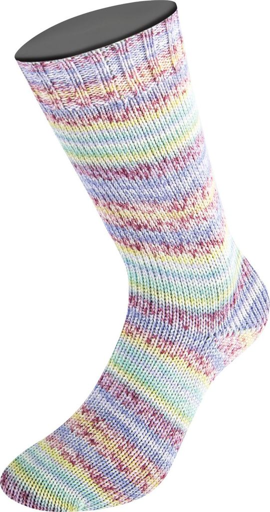 Lana Grossa - Meilenweit 100g Merino Extrafine Pepe 4143 antiviolett veilchenblau kiwigrün creme mint pastelllila
