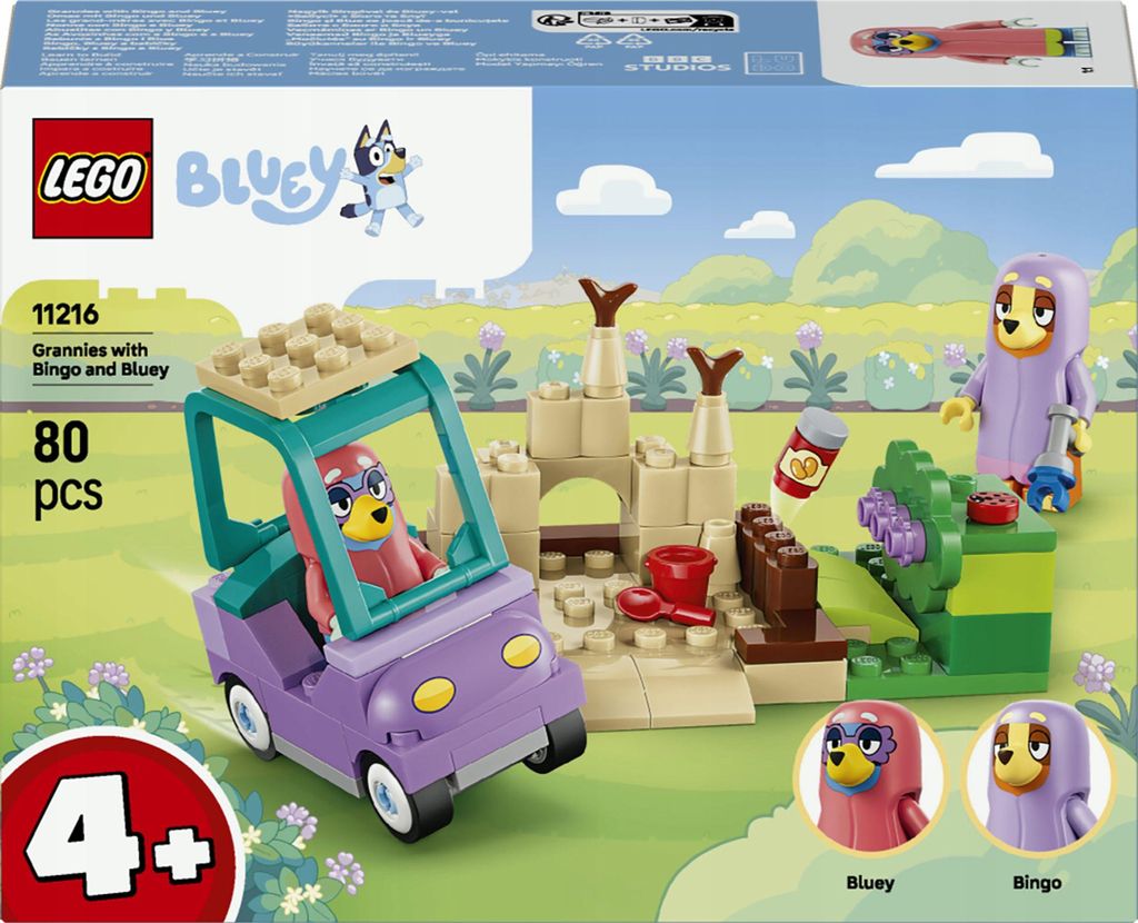 LEGO Bluey Oma met Bingo en Bluey - Educatief speelgoed met Productafbeelding 