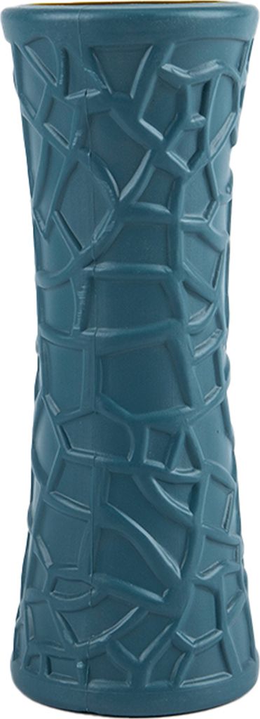 Blumenvase bruchsicherer eleganter Kunststoff nordischer Imitation Keramik Vase für Wohnzimmer-Navy blau