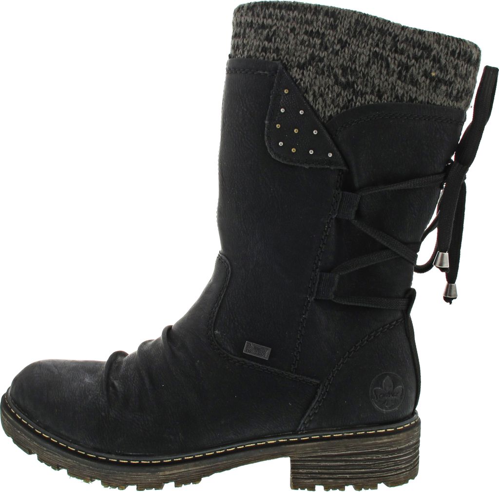 Rieker Damen Stiefelette Boot trendy mit Raffung