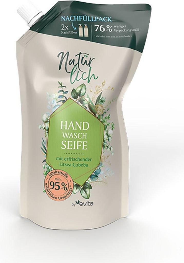 Natürlich by evita Handwaschseife Litsea Cubeba Produktbild 