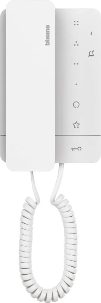 BTICINO Station Intérieure Audio WS AP avec Régulateur de Volume Blanc