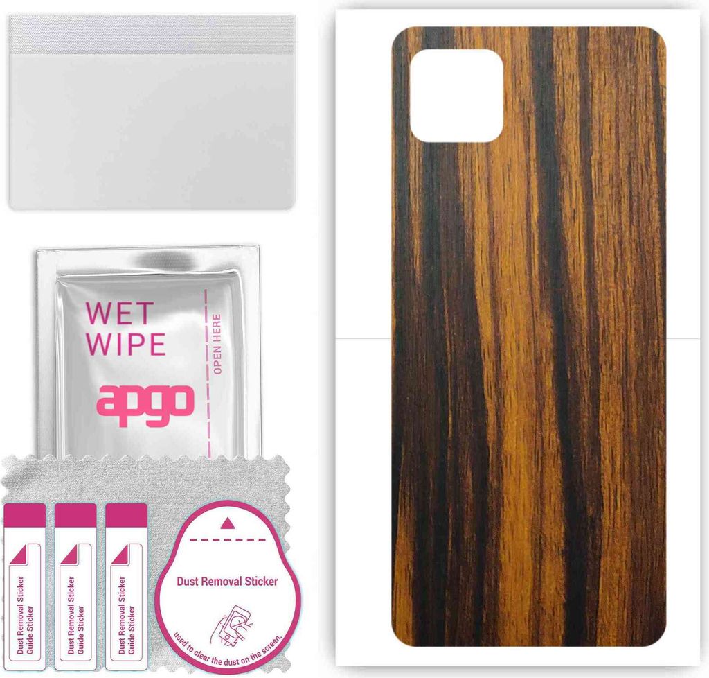 apgo Rückseite Schutzfolie, Skin, kompatibel mit Oppo A73 5G, Hinten Displayschutzfolie aus Vinylfolie, kratzfest, einfache Montage - Tigerwood