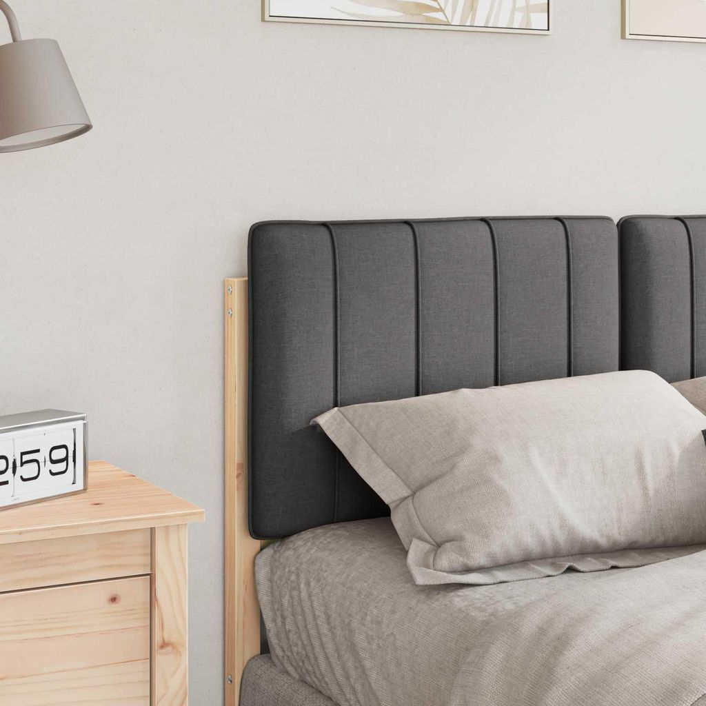 “2026 Modern“ Gepolstertes Kopfteil mit Kopfteil Braun und Dunkelgrau 120cm - Designermöbel 660045 - Kopfteile