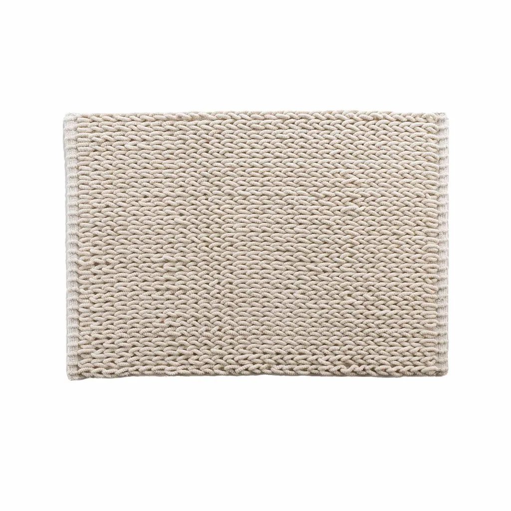 Tapis de douche rectangulaire ISALIS moelleux et absorbant 50x80 cm