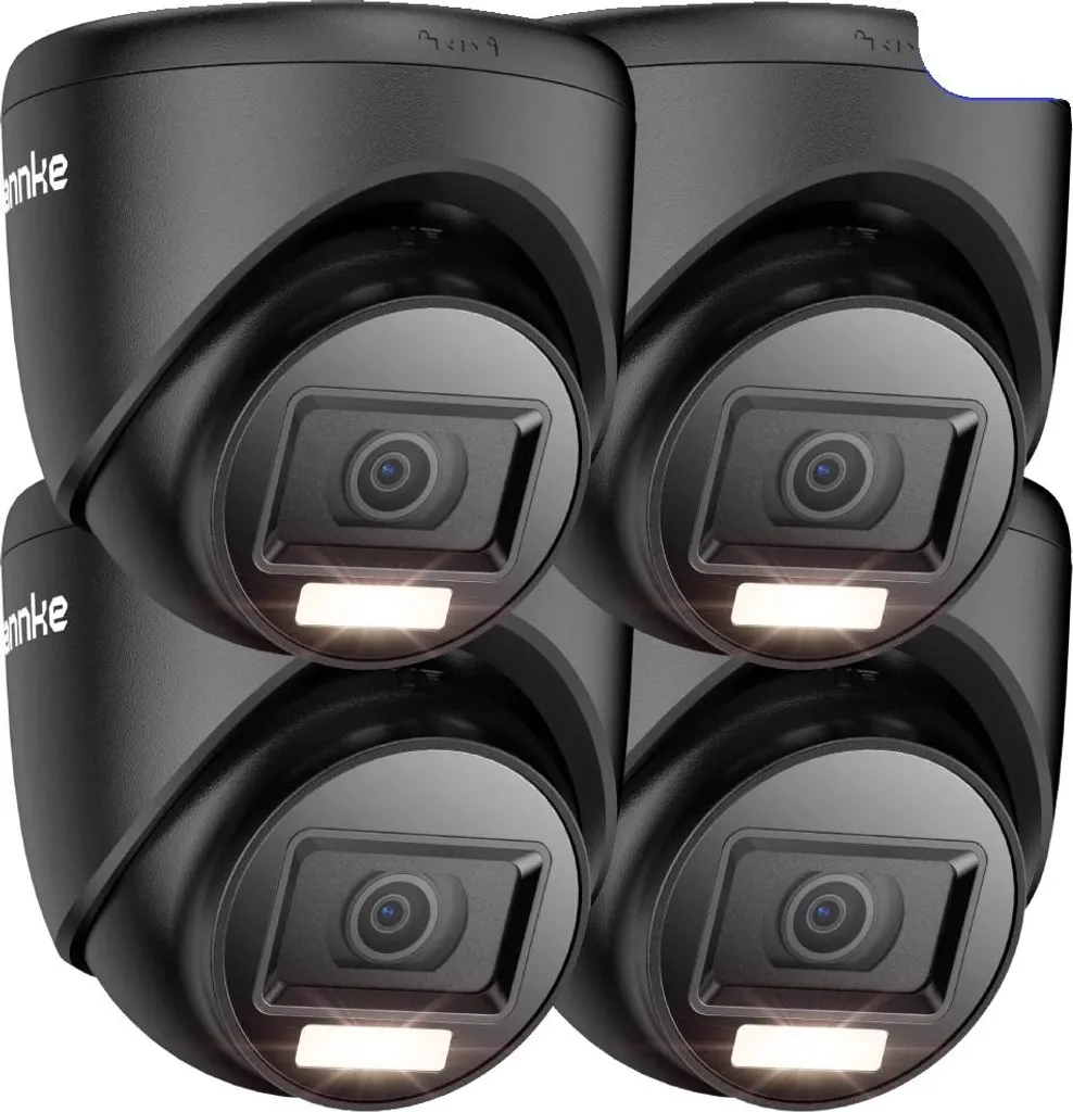 Telecamera di sicurezza, risoluzione HD 1080P, visione notturna a infrarossi, colore bianco tipo 2, 1080p